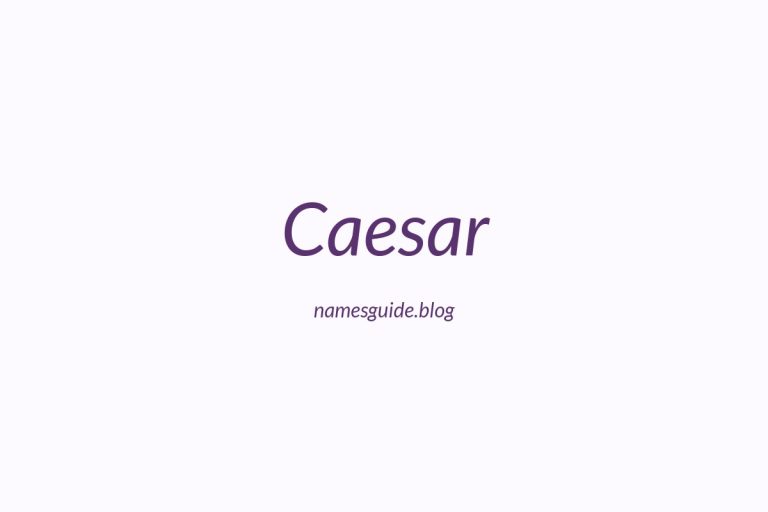 41+ Middle Names for Caesar: The Perfect Complement