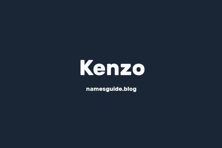 58+ Perfect Middle Names for Kenzo: Find the Ideal Fit