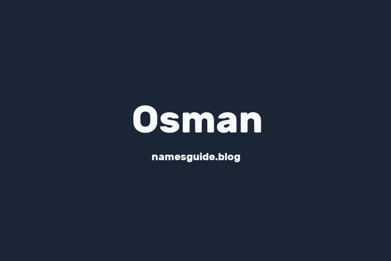 45+ Middle Names for Osman: The Perfect Complement