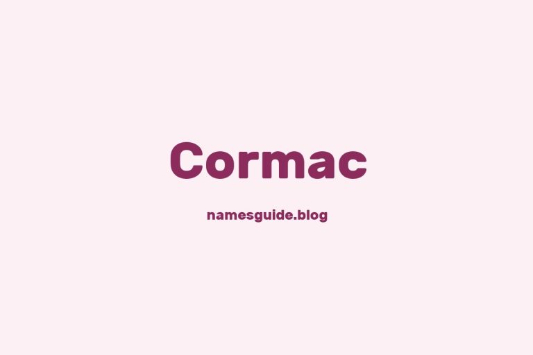 59+ Unique Middle Names for Cormac