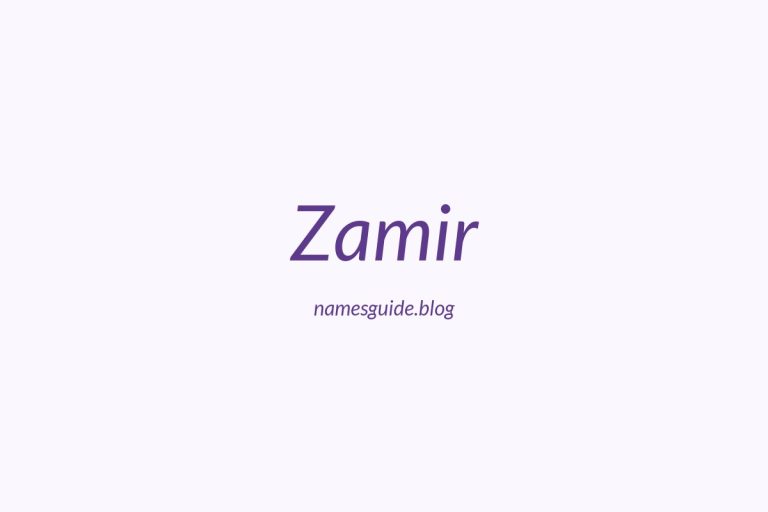 59+ Unique Middle Names for Zamir
