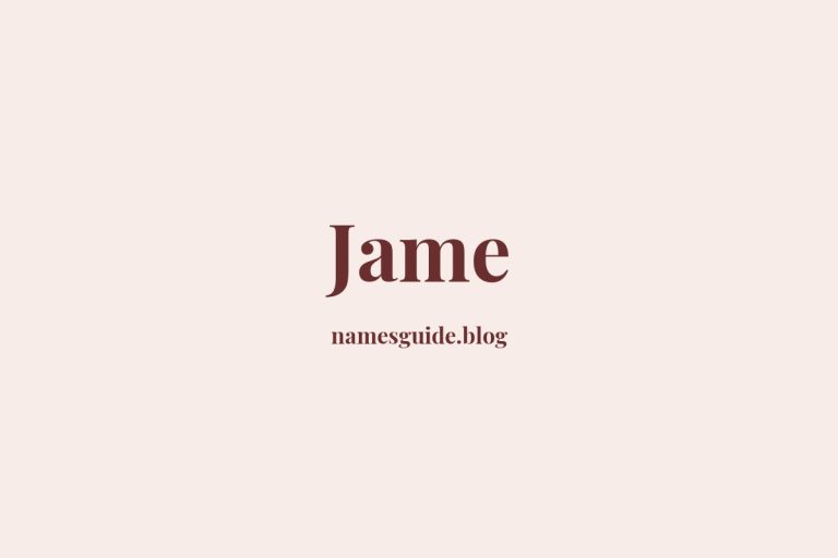 55+ Classic Middle Names for Jame