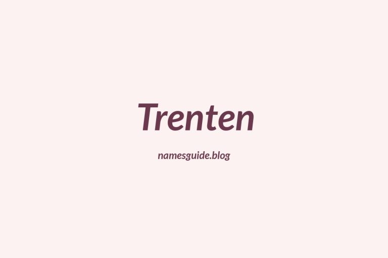 57+ Unique Middle Names for Trenten