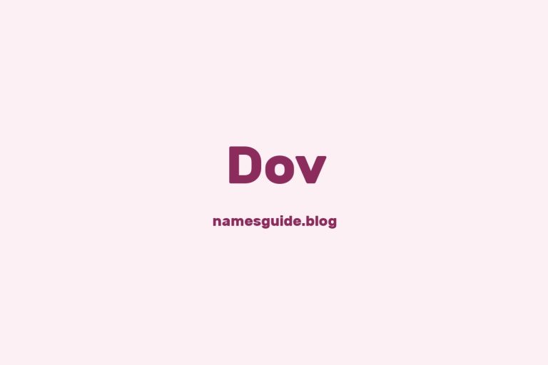 57+ Classic Middle Names for Dov