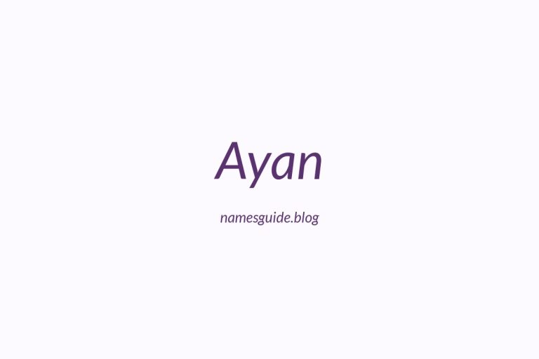 52+ Unique Middle Names for Ayan