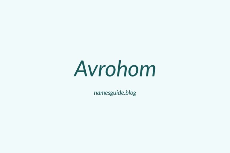 59+ Classic Middle Names for Avrohom