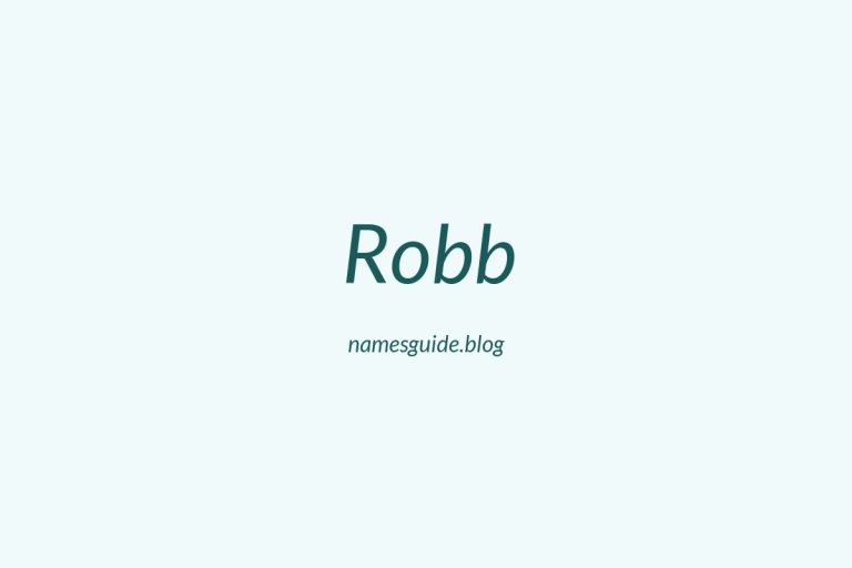 52+ Unique Middle Names for Robb