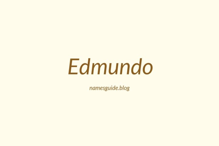 39+ Unique Middle Names for Edmundo