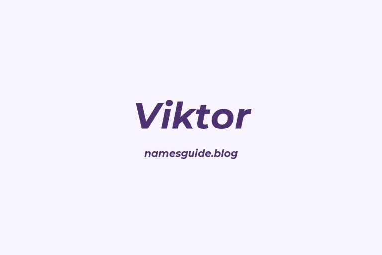 56+ Unique Middle Names for Viktor