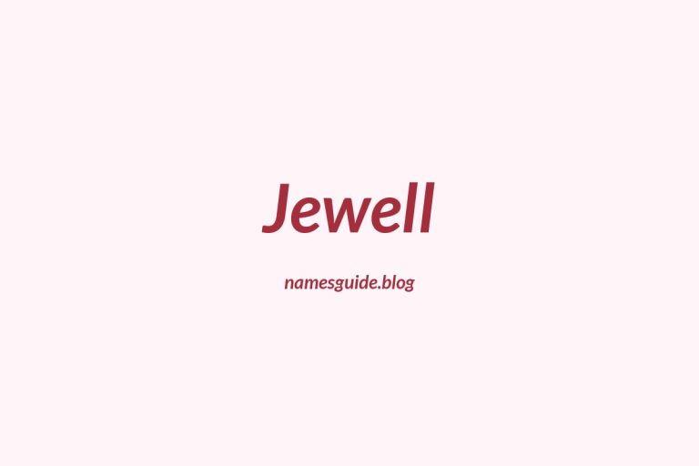 59+ Unique Middle Names for Jewell