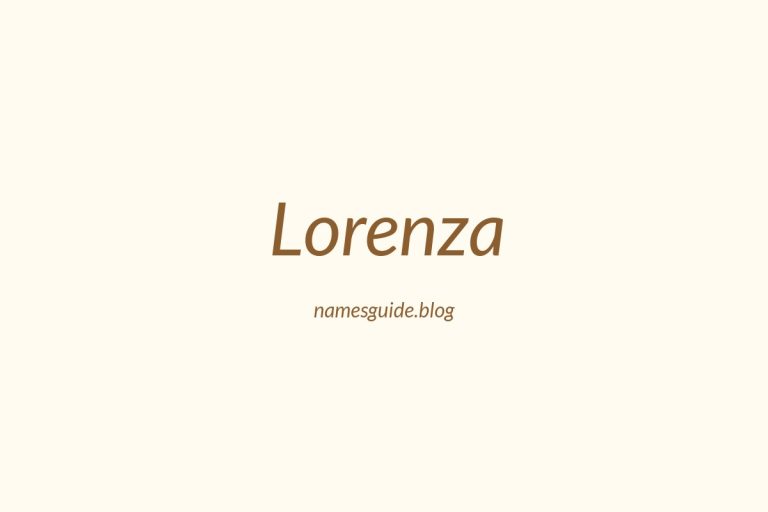 57+ Classic Middle Names for Lorenza