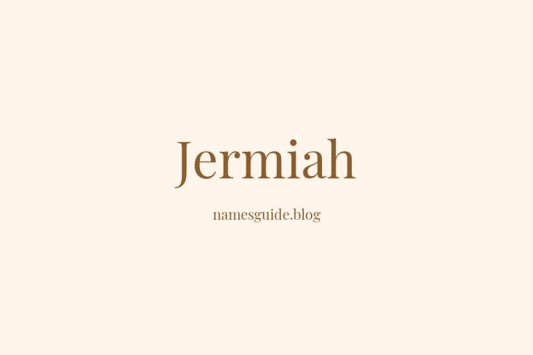55+ Classic Middle Names for Jermiah