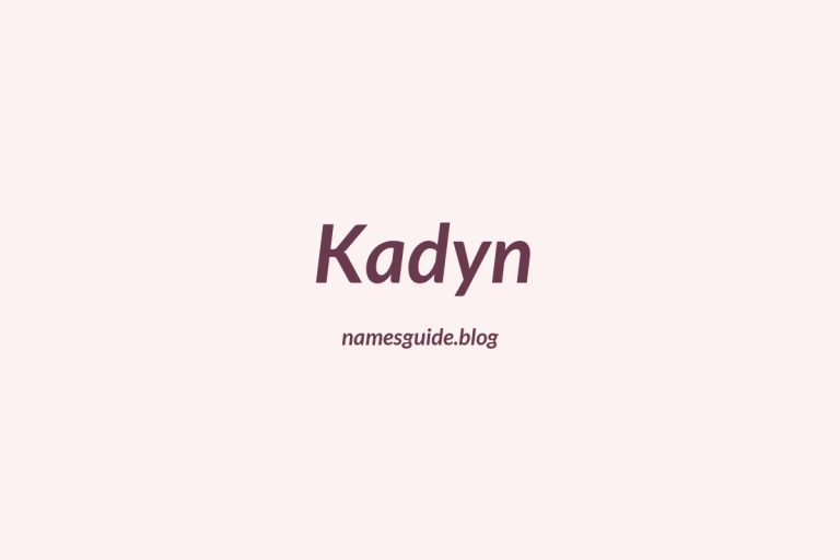 47+ Unique Middle Names for Kadyn