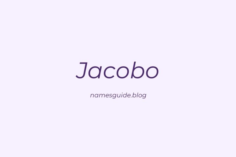 53+ Unique Middle Names for Jacobo