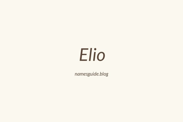 40+ Unique Middle Names for Elio