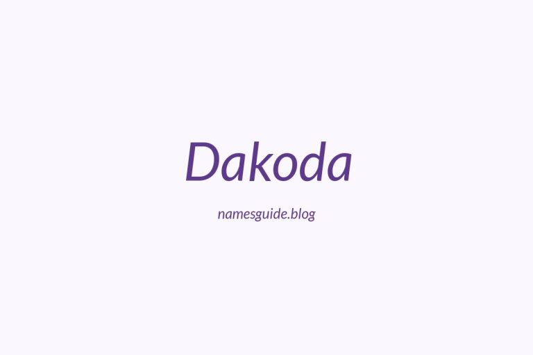53+ Unique Middle Names for Dakoda