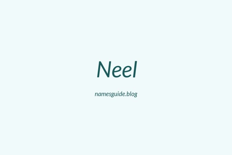 58+ Unique Middle Names for Neel