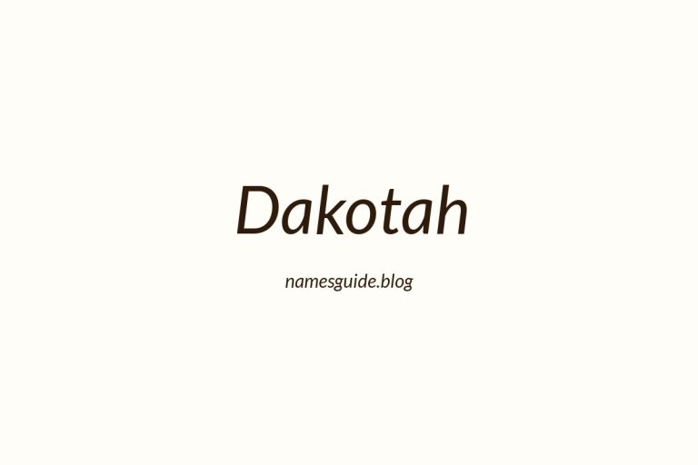 58+ Unique Middle Names for Dakotah