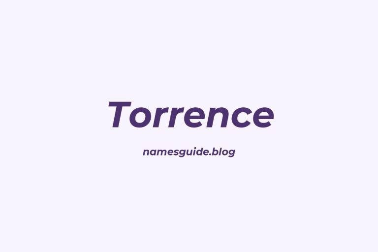 56+ Classic Middle Names for Torrence