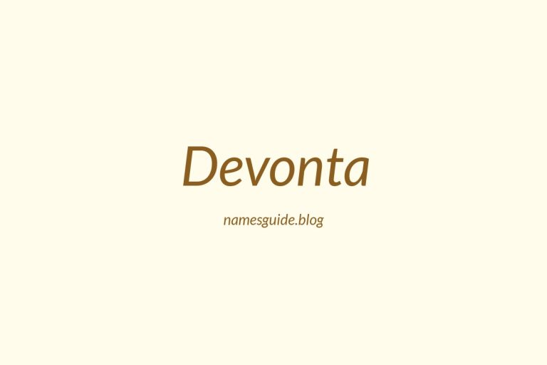60+ Unique Middle Names for Devonta