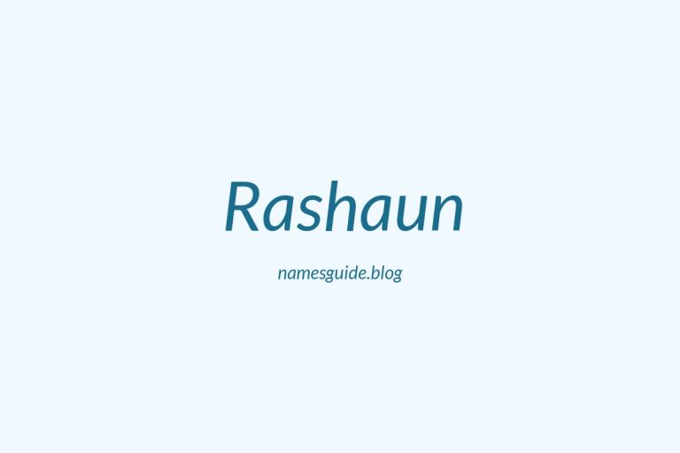 57+ Unique Middle Names for Rashaun