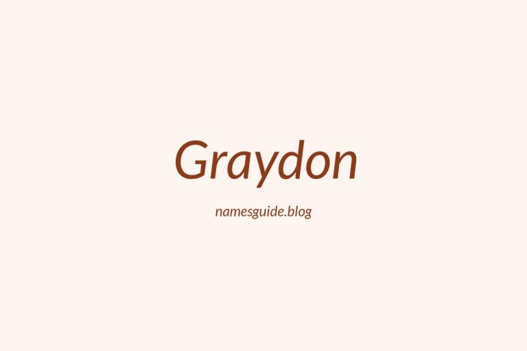 52+ Unique Middle Names for Graydon