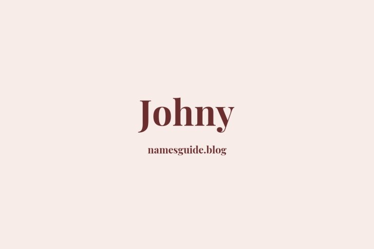 53+ Classic Middle Names for Johny
