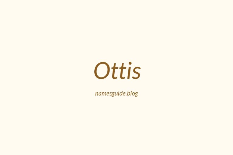 59+ Unique Middle Names for Ottis