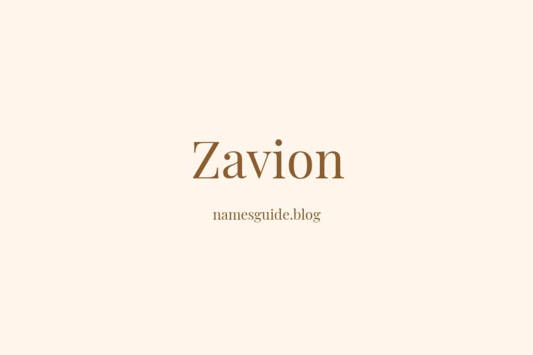 59+ Unique Middle Names for Zavion
