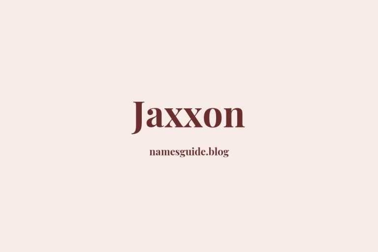 48+ Classic Middle Names for Jaxxon