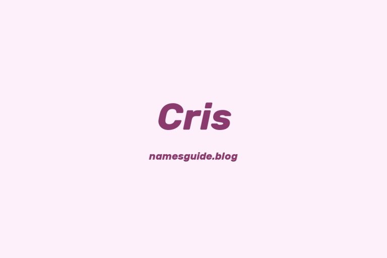 59+ Unique Middle Names for Cris