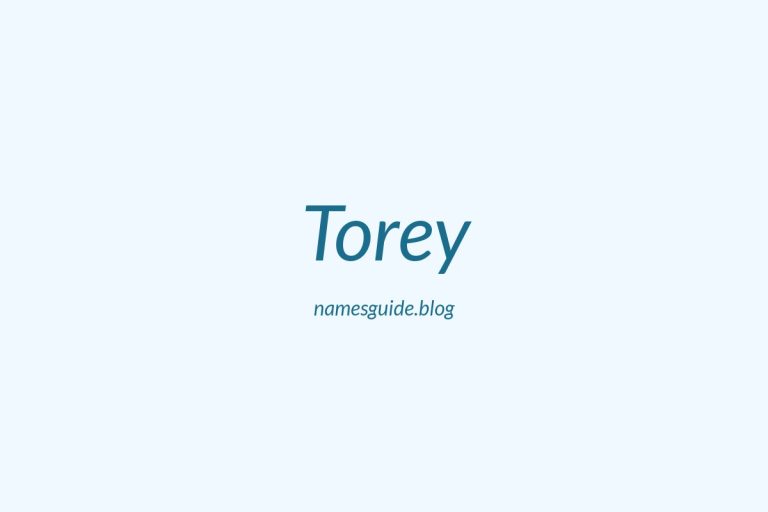 51+ Unique Middle Names for Torey
