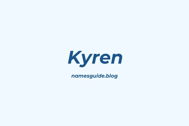 59+ Unique Middle Names for Kyren
