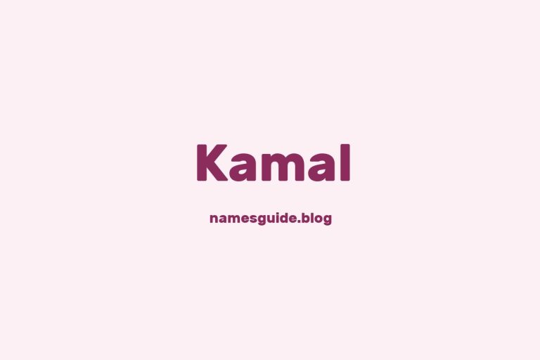 62+ Unique Middle Names for Kamal