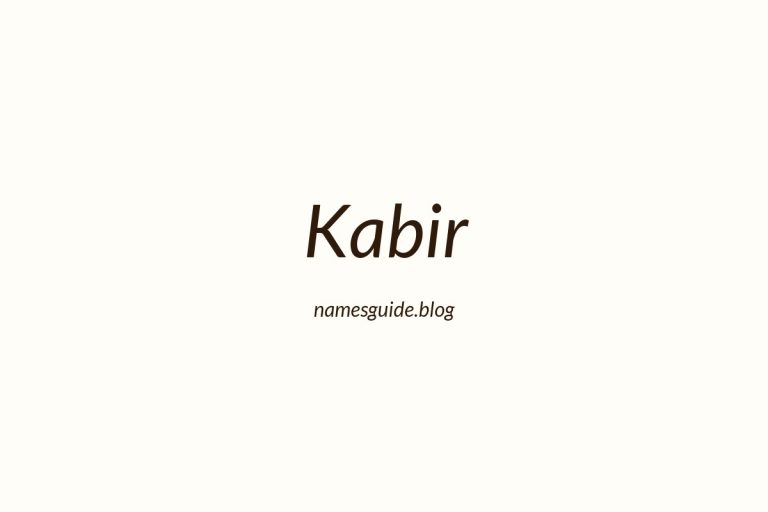 50+ Unique Middle Names for Kabir