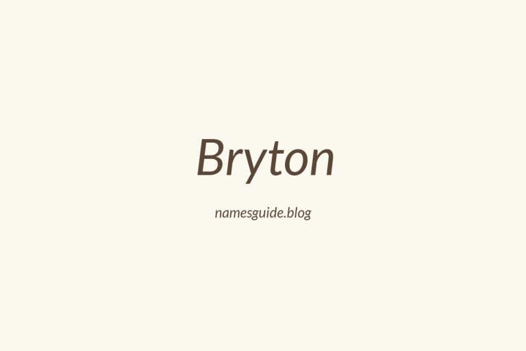 59+ Classic Middle Names for Bryton