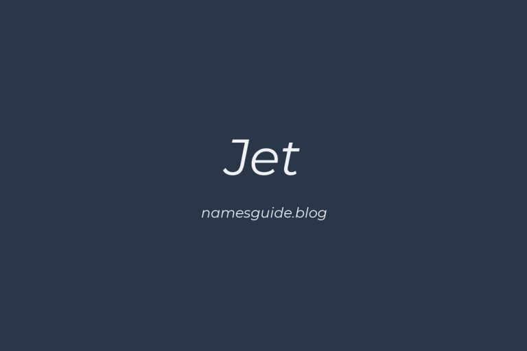 61+ Unique Middle Names for Jet