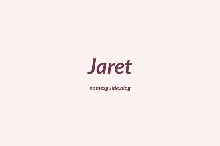 57+ Unique Middle Names for Jaret