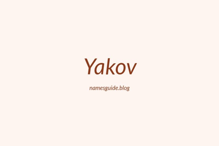 59+ Unique Middle Names for Yakov