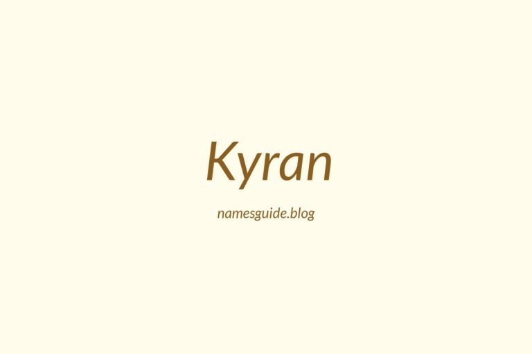 57+ Unique Middle Names for Kyran