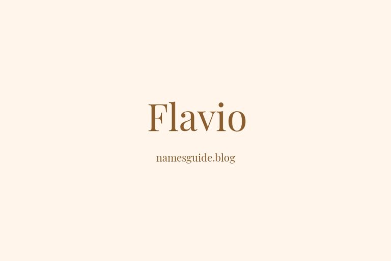 40+ Unique Middle Names for Flavio