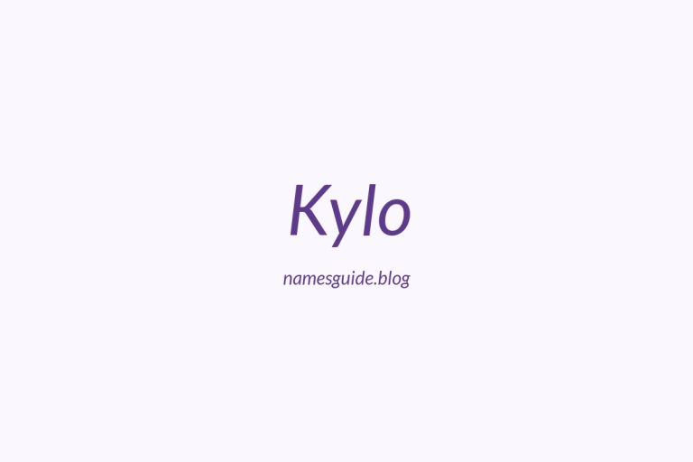 50+ Unique Middle Names for Kylo
