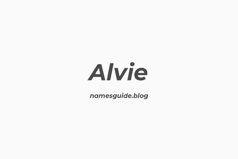 57+ Unique Middle Names for Alvie