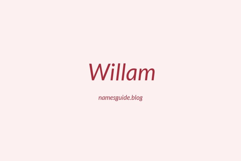 42+ Classic Middle Names for Willam