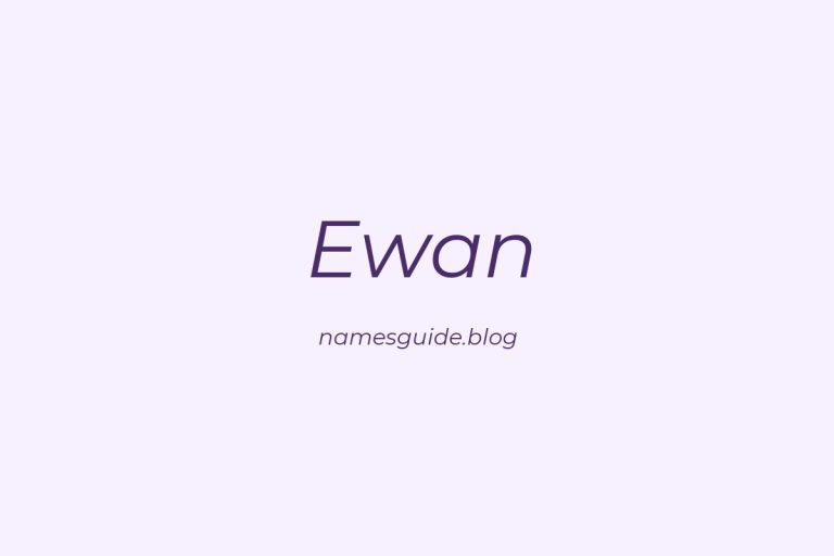 59+ Classic Middle Names for Ewan