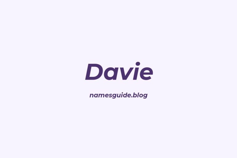 47+ Unique Middle Names for Davie