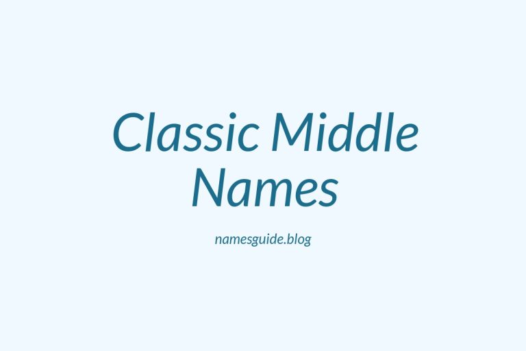 53+ Classic Middle Names for Terance