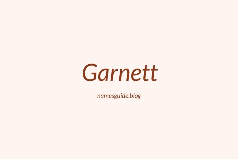 58+ Unique Middle Names for Garnett