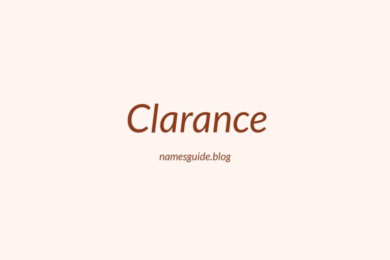 57+ Unique Middle Names for Clarance