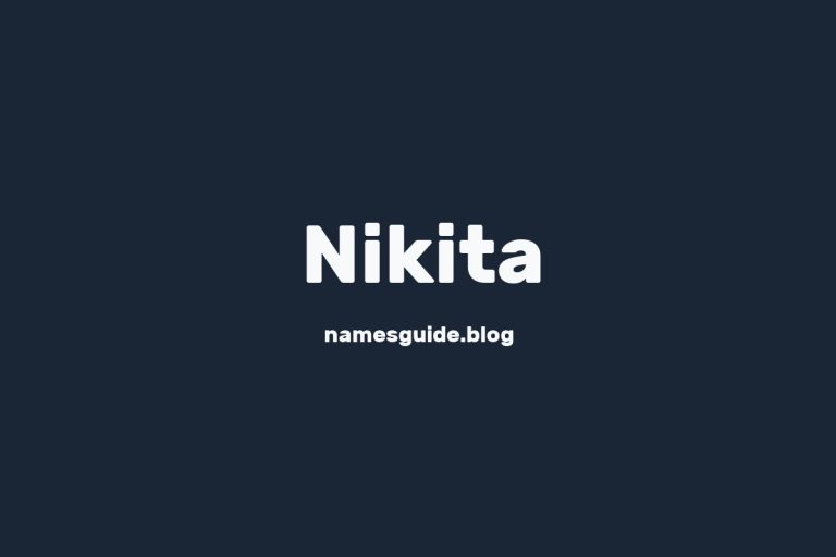 50+ Unique Middle Names for Nikita